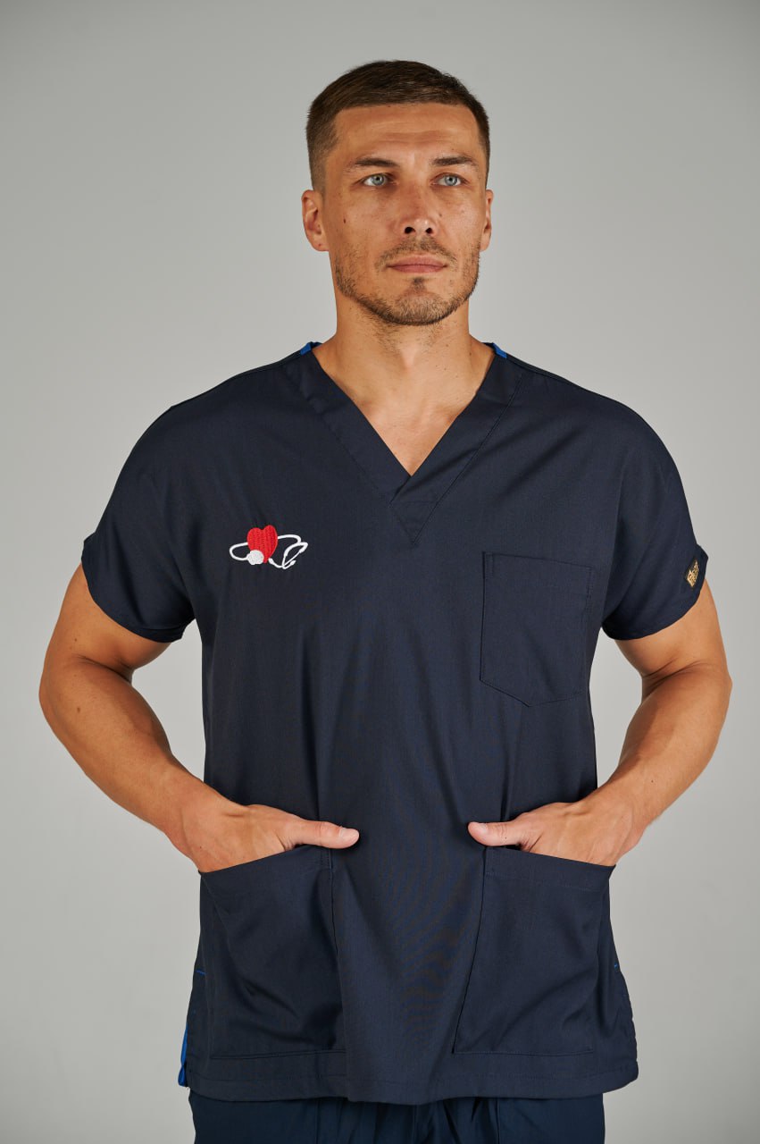 Костюм мужской Lycra Dr.Greys с вышивкой  Темно-синий (Lazivert) M
